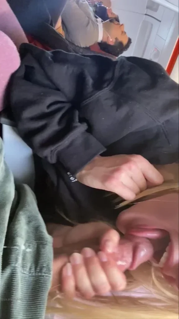 Ellie Leen Leolulu Blowjob in Airplane Onlyfans Leaked